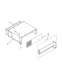 Top Grille And Unit Cover Parts parts for Jenn-Air Side-By-Side Refrigerator JS48SEDUDW15 from AppliancePartsPros.com