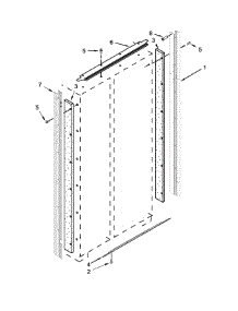 Cabinet Trim Parts parts for Jenn-Air Side-By-Side Refrigerator JS42PPDUDE00 from AppliancePartsPros.com