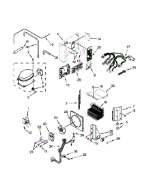 Upper Unit Parts parts for Jenn-Air Side-By-Side Refrigerator JS42PPDUDE00 from AppliancePartsPros.com