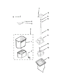 Motor And Ice Container Parts parts for Jenn-Air Side-By-Side Refrigerator JS48SSDUDE00 from AppliancePartsPros.com