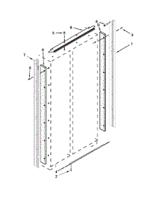 Cabinet Trim Parts parts for Jenn-Air Side-By-Side Refrigerator JS48SSDUDE00 from AppliancePartsPros.com