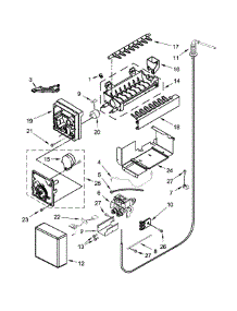 Icemaker Parts parts for Jenn-Air Side-By-Side Refrigerator JS48SSDUDE00 from AppliancePartsPros.com