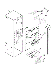 Refrigerator Liner Parts parts for Jenn-Air Side-By-Side Refrigerator JS48SSDUDE00 from AppliancePartsPros.com