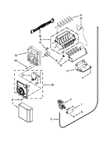 Icemaker Parts parts for Jenn-Air Side-By-Side Refrigerator JSC24C8EAM02 from AppliancePartsPros.com