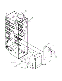 Refrigerator Liner Parts parts for Jenn-Air Side-By-Side Refrigerator JSC24C8EAM02 from AppliancePartsPros.com
