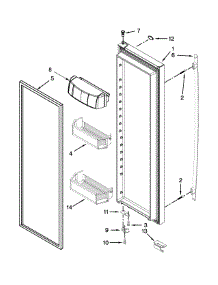 Refrigerator Door Parts parts for Jenn-Air Side-By-Side Refrigerator JSC24C8EAM02 from AppliancePartsPros.com