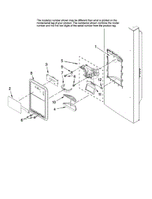 Dispenser Front Parts parts for Maytag Bottom-Mount Refrigerator MFI2569VEB0 from AppliancePartsPros.com