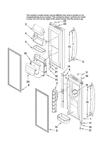 Refrigerator Door Parts parts for Maytag Bottom-Mount Refrigerator MFI2569VEB0 from AppliancePartsPros.com