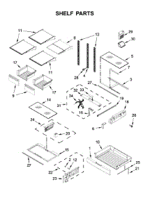 Shelf Parts parts for Maytag Bottom-Mount Refrigerator MFT2776FEZ01 from AppliancePartsPros.com