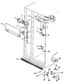 Fresh Food Compartment parts for Jenn-Air Side-By-Side Refrigerator JRSD226B/MBQ32A from AppliancePartsPros.com