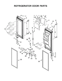 Refrigerator Door Parts parts for Maytag Bottom-Mount Refrigerator MFT2776FEZ01 from AppliancePartsPros.com