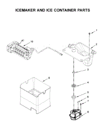 Icemaker And Ice Container Parts parts for Maytag Bottom-Mount Refrigerator MFT2776FEZ01 from AppliancePartsPros.com
