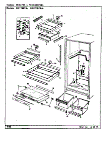 Shelves & Accessories parts for Maytag Refrigerator CDNT18V9LA/CC45A from AppliancePartsPros.com