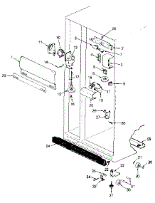 Fresh Food Compartment parts for Jenn-Air Side-By-Side Refrigerator JRSD246B/MBQ82A from AppliancePartsPros.com