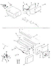 Ice Maker & Bin parts for Jenn-Air Side-By-Side Refrigerator JRSD246B/MBQ82A from AppliancePartsPros.com