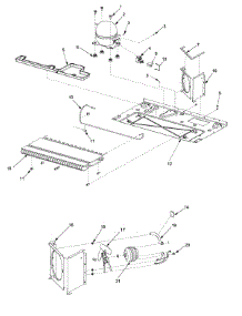 Compressor parts for Maytag Side-By-Side Refrigerator PSD2453GRW-PPSD2453GW0 from AppliancePartsPros.com