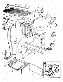 Refrigerator Unit Compartment & System parts for Jenn-Air Top-Mount Refrigerator JRT234B/M7C55A from AppliancePartsPros.com