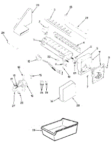 Optional Ice Maker Kit parts for Jenn-Air Top-Mount Refrigerator JRT196B/MAJ55C from AppliancePartsPros.com