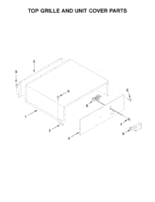 Top Grille And Unit Cover Parts parts for Jenn-Air Bottom-Mount Refrigerator JF36NXFXDE00 from AppliancePartsPros.com