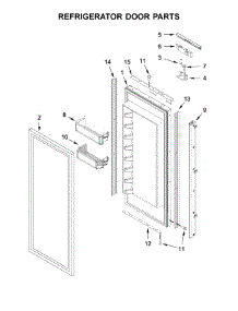Refrigerator Door Parts parts for Jenn-Air Bottom-Mount Refrigerator JF36NXFXDE00 from AppliancePartsPros.com