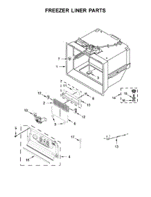 Freezer Liner Parts parts for Jenn-Air Bottom-Mount Refrigerator JFFCC72EFS00 from AppliancePartsPros.com