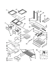 Shelf Parts parts for Jenn-Air Bottom-Mount Refrigerator JFC2290REY00 from AppliancePartsPros.com