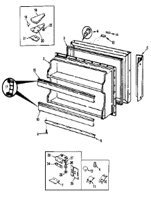 Freezer Door parts for Jenn-Air Top-Mount Refrigerator JRT172RB/MBJ21A from AppliancePartsPros.com