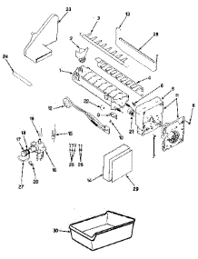 Optional Ice Maker Kit parts for Jenn-Air Top-Mount Refrigerator JRT172RB/MBJ21A from AppliancePartsPros.com