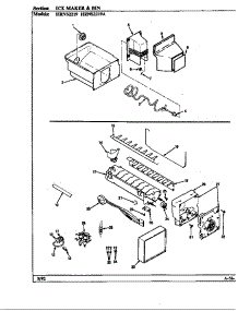 Ice Maker & Bin parts for Maytag Refrigerator HRNS2219A/BP32A from AppliancePartsPros.com