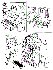 Water And Ice Dispenser parts for Jenn-Air Side-By-Side Refrigerator JRSD224B/M7N07A from AppliancePartsPros.com