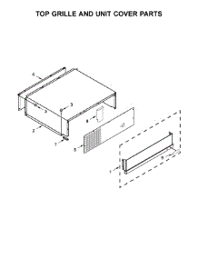 Top Grille And Unit Cover Parts parts for Jenn-Air Side-By-Side Refrigerator JS48SSDUDE01 from AppliancePartsPros.com