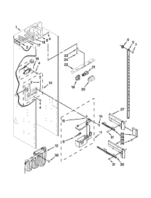 Refrigerator Liner Parts parts for Jenn-Air Side-By-Side Refrigerator JS42PPDUDB16 from AppliancePartsPros.com