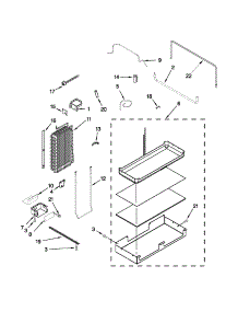 Lower Unit And Tube Parts parts for Jenn-Air Side-By-Side Refrigerator JS42PPDUDB16 from AppliancePartsPros.com