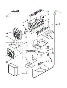 Icemaker Parts parts for Jenn-Air Side-By-Side Refrigerator JS42PPDUDB16 from AppliancePartsPros.com