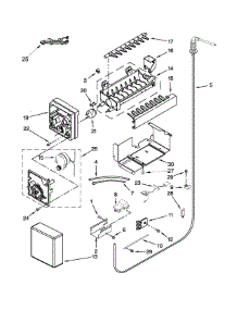 Icemaker Parts parts for Jenn-Air Side-By-Side Refrigerator JS42PPDUDB20 from AppliancePartsPros.com
