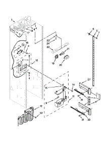 Refrigerator Liner Parts parts for Jenn-Air Side-By-Side Refrigerator JS42PPDUDB20 from AppliancePartsPros.com
