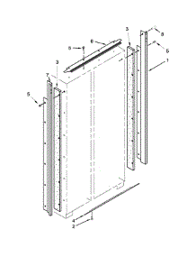 Cabinet Trim Parts parts for Jenn-Air Side-By-Side Refrigerator JS42PPDUDB20 from AppliancePartsPros.com