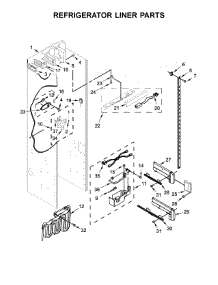 Refrigerator Liner Parts parts for Jenn-Air Side-By-Side Refrigerator JS42PPDUDE01 from AppliancePartsPros.com