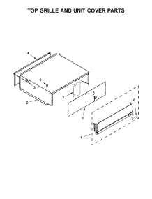 Top Grille And Unit Cover Parts parts for Jenn-Air Side-By-Side Refrigerator JS42PPDUDE01 from AppliancePartsPros.com