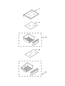 Refrigerator Shelf Parts parts for Jenn-Air Side-By-Side Refrigerator JS48PPDUDB16 from AppliancePartsPros.com