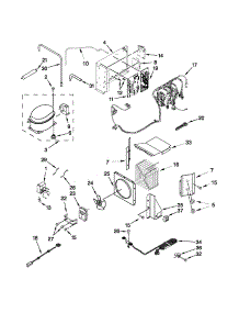 Upper Unit Parts parts for Jenn-Air Side-By-Side Refrigerator JS48PPDUDB16 from AppliancePartsPros.com
