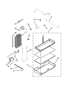 Lower Unit And Tube Parts parts for Jenn-Air Side-By-Side Refrigerator JS48PPDUDB16 from AppliancePartsPros.com