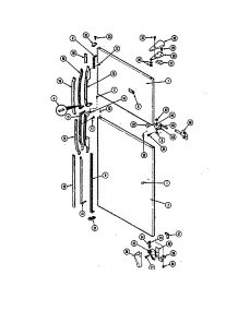 Outer Door parts for Maytag Top-Mount Refrigerator RTP1700CAE-DH32A from AppliancePartsPros.com