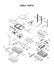 Shelf Parts parts for Maytag Bottom-Mount Refrigerator MFC2062FEZ02 from AppliancePartsPros.com