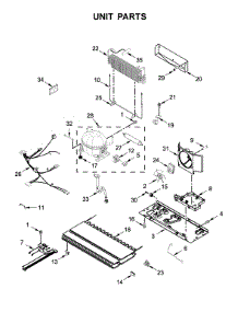 Unit Parts parts for Maytag Bottom-Mount Refrigerator MFC2062FEZ02 from AppliancePartsPros.com