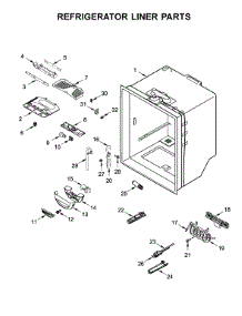Refrigerator Liner Parts parts for Maytag Bottom-Mount Refrigerator MFC2062FEZ02 from AppliancePartsPros.com