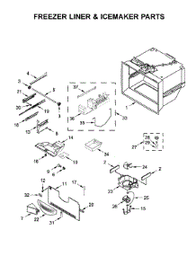 Freezer Liner & Icemaker Parts parts for Maytag Bottom-Mount Refrigerator MFC2062FEZ02 from AppliancePartsPros.com