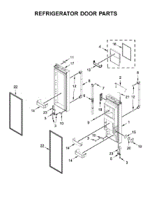 Refrigerator Door Parts parts for Jenn-Air Bottom-Mount Refrigerator JFFCC72EFP00 from AppliancePartsPros.com
