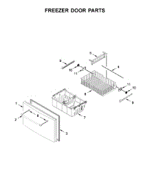 Freezer Door Parts parts for Maytag Bottom-Mount Refrigerator MFI2570FEZ03 from AppliancePartsPros.com