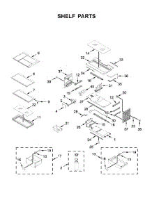 Shelf Parts parts for Jenn-Air Bottom-Mount Refrigerator JFFCC72EFP00 from AppliancePartsPros.com